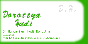 dorottya hudi business card